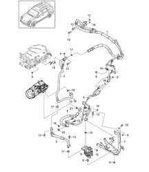 Circuito frigorífico / Híbrido (PR:GP1,0K3, 9AD) Cayenne 92A (958) 3.0L Híbrido &gt;&gt;2016