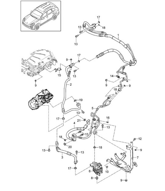 Diagram 813-062 Porsche 918 Spyder 2014-2015 