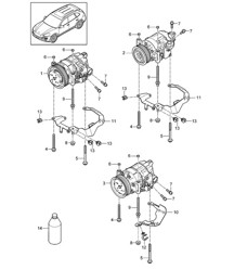 Compressore / Climatizzatore / Benzina (PR:KK3,-D19) Cayenne 92A (958) 2017>>