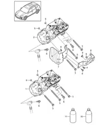 Compressore / Aria condizionata / Ibrido (PR:KK1,KK3, D19) Cayenne 92A (958) 3.0L Ibrido 2017>>