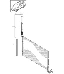 Condenser / Air conditioning Cayenne 92A (958) 2011-18