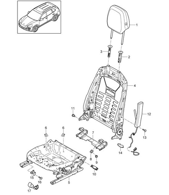 Diagram 817-025 Porsche Macan (95B) MK2 2019-2021 
