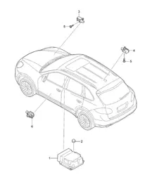 Steuergerät / Sensor / Airbag Cayenne 92A (958) 2011-18