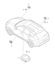 Regeleenheid / Sensor / Airbag Cayenne 92A (958) 2011-18