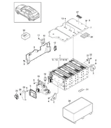 Ibrido / Batteria Cayenne 92A (958) Ibrido 2015>>
