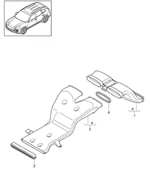 Hybrid / Air guide / Battery Cayenne 92A (958) Hybrid >>2014