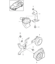 Fanfara / Avvisatore acustico / Avvisatore acustico Cayenne 92A (958) >>2014