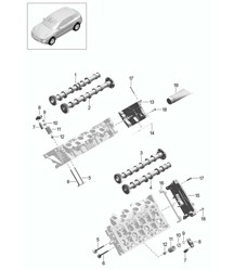 凸轮轴、阀门（型号：CDUD、CTBA、CTBB、CTBC）95B.1 Macan 3.0L 柴油 2014-18