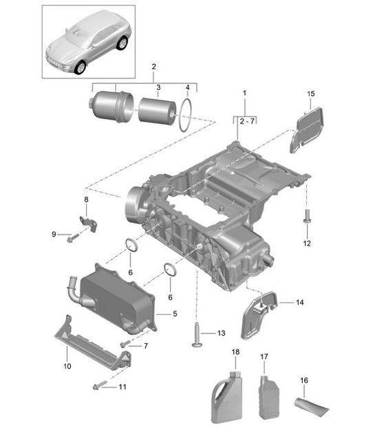 Diagram 104-030 Porsche 992 Turbo Cabriolet 3.8L 