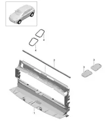 Air guide 95B.1 Macan 2014-18