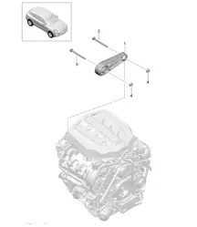 发动机起重滑车 / 发动机支架 (型号：CTMA、CTM、CTLA、CTL、DCNA、DCN、DHKA、DHK) 95B.1 Macan 3.0L / 3.6L 2014-18