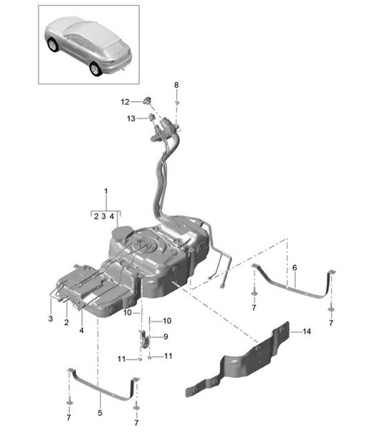 Diagram 201-010 Porsche Macan-e (95C) Electric 2024>> 