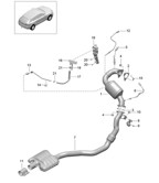 Fuel System, Exhaust System Macan (95B) MK1 (2014-2018)