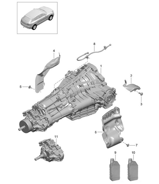 7-speed dual clutch gearbox - PDK - 95B.1 Macan 2014-18