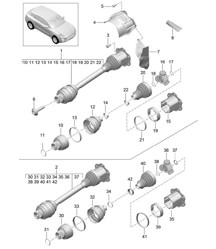 Antriebswelle 95B.1 Macan 2014-18