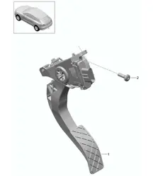 Gaspedal / Drosselklappensteuerung 95B.1 Macan 2014-18