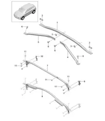 Supporto/Avantreno 95B.1 Macan 2014-18