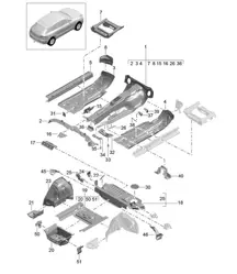 Bodenplatten 95B.1 Macan 2014-18