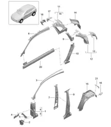 Parte laterale - INTERNO - 95B.1 Macan 2014-18
