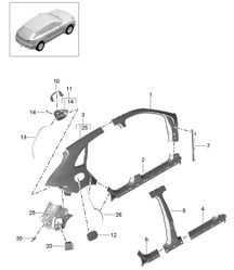 Parte lateral - EXTERIOR - 95B.1 Macan 2014-18