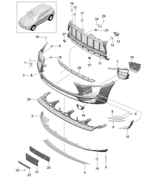 Diagram 802-000 Porsche 957 Cayenne Turbo / Turbo S 4.8L 2007-10 Body