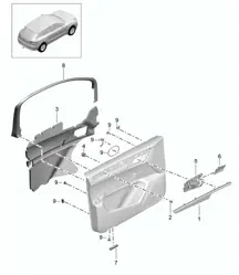 Zubehör Türverkleidung VORNE 95B.1 Macan 2014-18