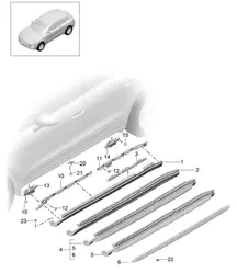 Trims / Accessories / Sill 95B.1 Macan 2014-18