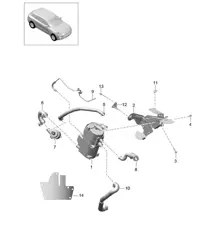 Riscaldatore ausiliario/Accessori 95B.1 Macan 2014-18