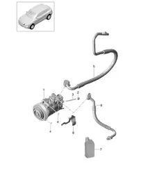 Kompressor / Klimaanlage R1234YF (PR:KK3) 95B.1 Macan 2014-18
