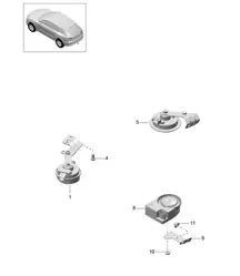 Fanfara / Clacson / Sirena elettronica 95B.1 Macan 2014-18