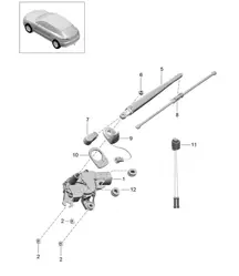 Heckscheibenwischer 95B.1 Macan 2014-18