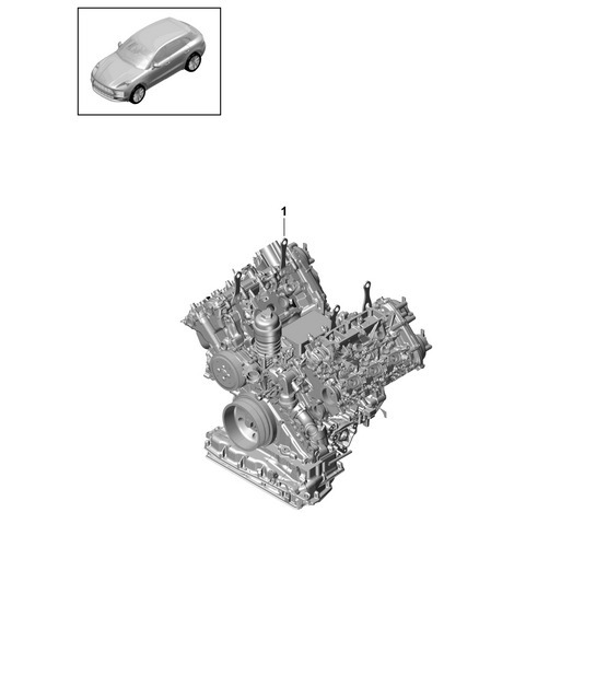 Diagram 101-050 Porsche Macan (95B) MK2 2019-2021 Engine