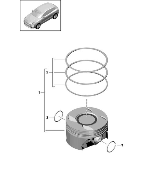 Diagram 102-305 Porsche Macan (95B) MK2 2019-2021 Engine