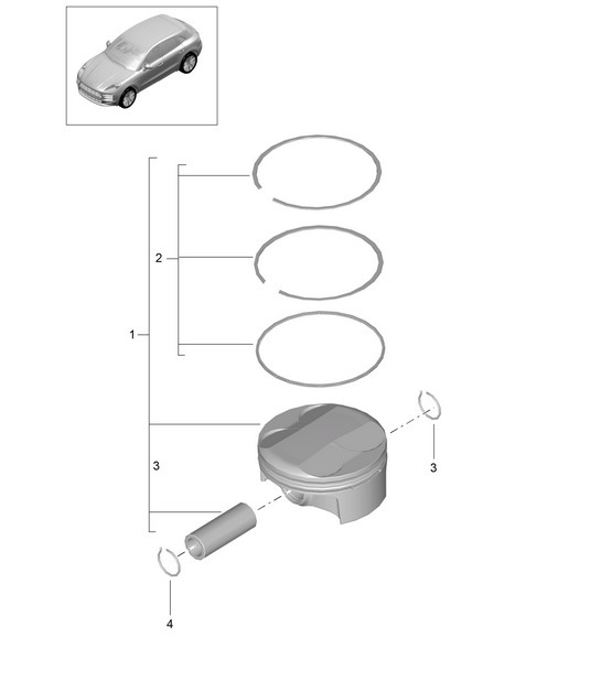 Diagram 102-310 Porsche Macan (95B) MK2 2019-2021 Engine