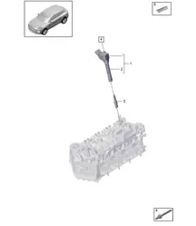 Cylinder head / Ignition coil - PR:T2G - 95B (II / III) Macan 2.0L 2019 - 2024