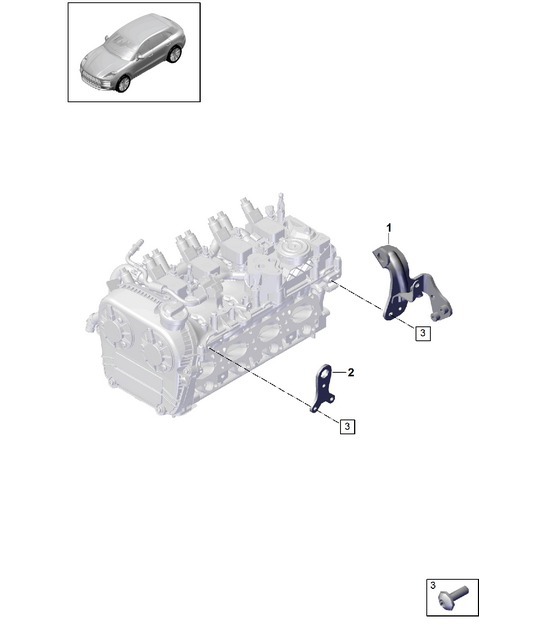 Diagram 103-075 Porsche Macan (95B) MK2 2019-2021 Engine