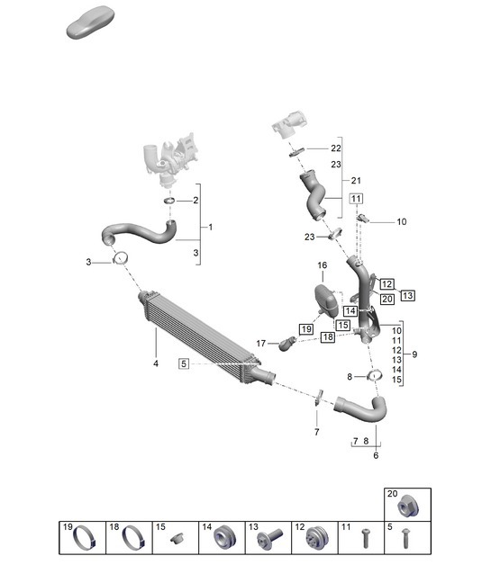 Diagram 107-250 Porsche Macan (95B) MK2 2019-2021 Engine