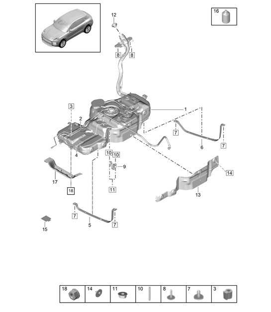 Diagram 201-010 Porsche 911 (997) GT3 CUP 2010 