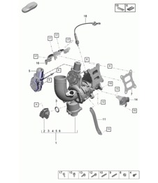 Exhaust gas turbocharger / Lambda sensor - PR:T2G - 95B (II / III) Macan 2.0L  2019 - 2024