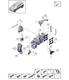 Exhaust gas turbocharger - PR:2TB - 95B (II / III) Macan 2.0L 2019 - 2024