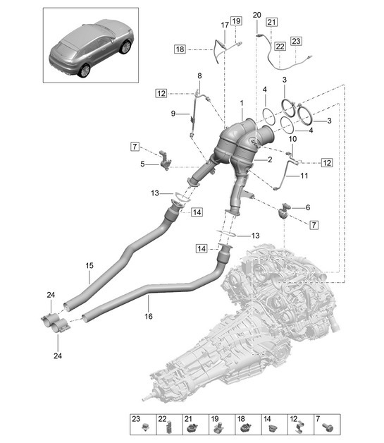 Diagram 202-251 Porsche 9J1.1 Taycan 2020-24 