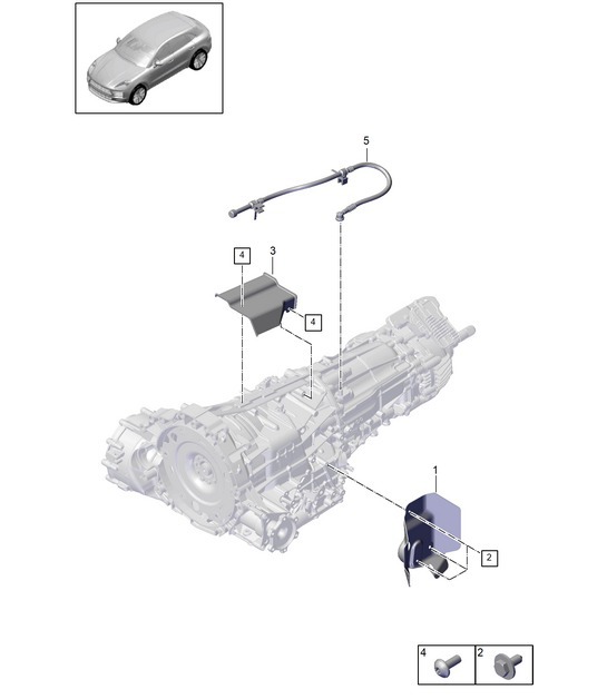 Diagram 302-005 Porsche Macan (95B) MK2 2019-2021 Transmission