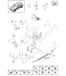 Adaptives Fahrwerk / Luftzufuhr - PR:1BK, 2MB - 95B (II / III) Macan 2019 - 2024