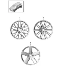 Alloy wheel - 21' -  PR:47P, 47Q, 48T, 48U, 48V, 48W - 95B (II / III) Macan 2019 - 2024
