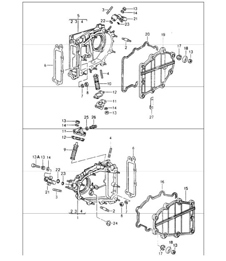 chain case, chain adjuster 964 M64.01/02/03 and M64.50 1989-94