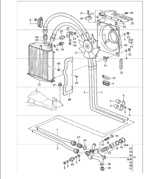 oil cooler lines 964 1989-94