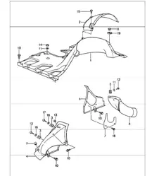 air duct 964 TURB M30.69 and M64.50 1991-94