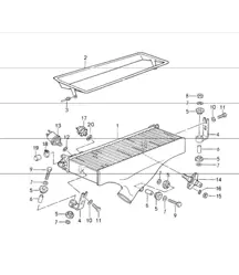 refroidisseur d'air de suralimentation 964 TURBO M30.69 et M64.50 1991-94