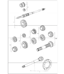gear wheel sets 964 1989-94