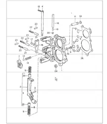 tensioning plate, shift control lock device 964 1989-94